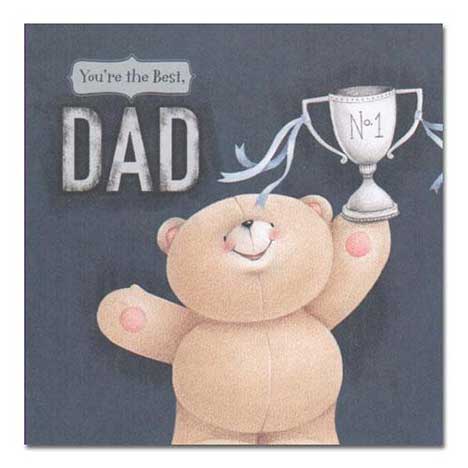 Best Dad Forever Friends Fathers Day Card